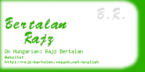 bertalan rajz business card